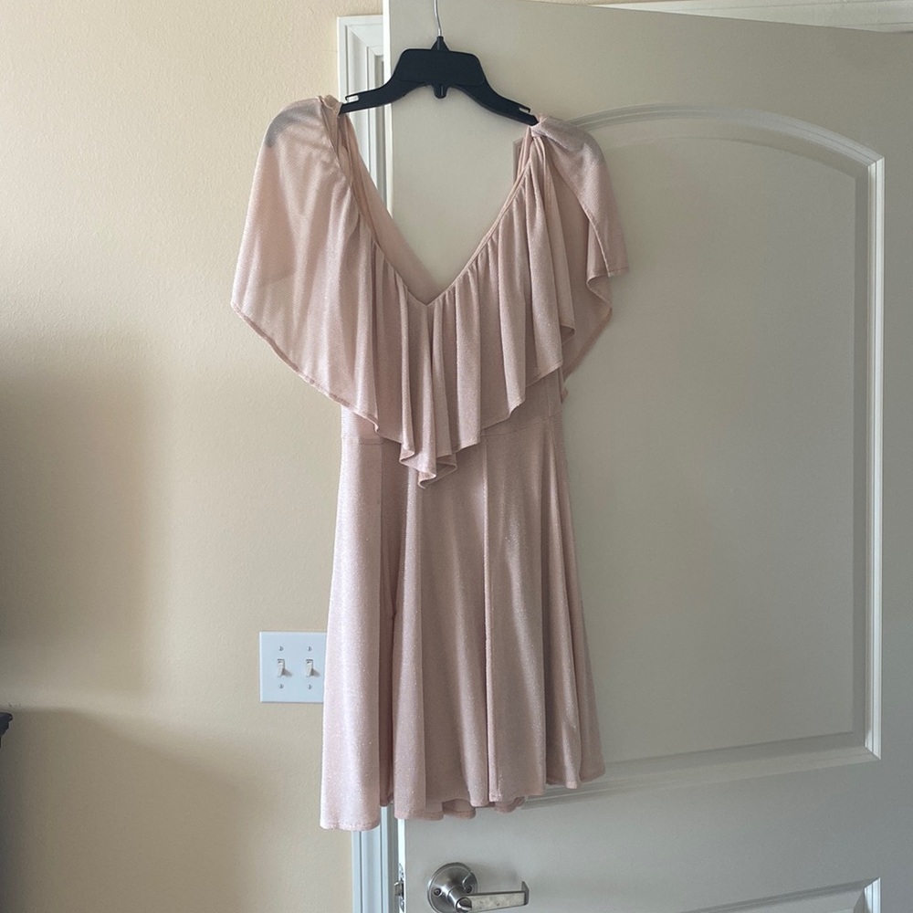 Show Me Your Mumu. Light pink sparkly dress. Size: Medium